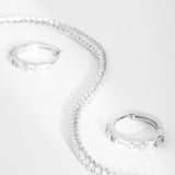 LUCE HOOPS + TENNIS LUCE SILVER SET